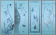 Vitray Dekoratif Cam Panelleri Serigrafi / Hotel Room için Desenli, 5mm kalınlık