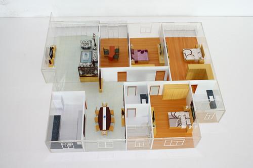 Aydınlatma Sistemi İle Ticari Binalar Minyatür Mimari Modeller