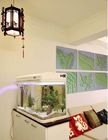 PU 3D dekoratif duvar aynası için yatak odası / otel dekorasyon