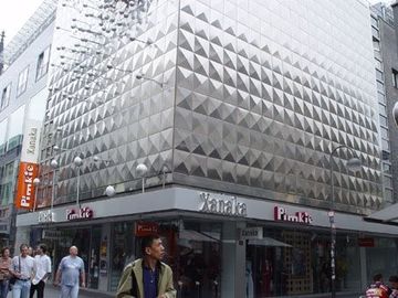 Ateşe Dayanan Dış Cephe Kaplaması 3D Dokulu Duvar Panelleri Özel Logo 3D Duvar Arka Planı