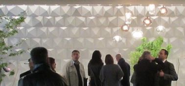 PVC malzeme su geçirmez dış 3D duvar panelleri açık duvar kaplama taşı arka duvar