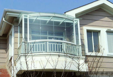 12 mm Dekoratif Eğimli Temperli Cam Temizle / Renkli Mimari Pencere İçin